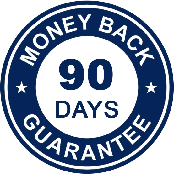 90 days money back guarantee badge